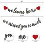 Imagem de Banner Gifloon Pre-Strung Welcome Home We Missed You Black