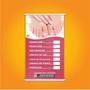 Imagem de Banner Nail Design Manicure E Pedicure Contato 80X50Cm