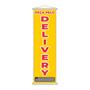 Imagem de Banner Peça Pela Delivery Telefone Contato Motoboy 100X30Cm