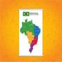 Imagem de Banner Pedagógico Mapa Estados e Capitais do Brasil 120x60cm