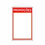 Imagem de Banner Promoções Fundo Branco Preço Lona 80X50Cm