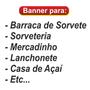 Imagem de Banner Sorvetes na Casquinha - Sorveteria - 2 Tamanhos 40cm x 60cm e 60cm x 90cm