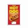Imagem de Banner Temos Hot Dog Diversos Sabores Lanche Preço 80X50Cm