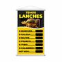 Imagem de Banner Temos Lanches Hamburguer Xis Comida Preço 60x40cm