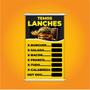 Imagem de Banner Temos Lanches Hamburguer Xis Comida Preço 60x40cm