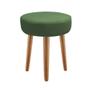 Imagem de Banqueta Alta Julia Industrial 55cm Pé Palito Carvalho Suede Verde - Ahz Móveis