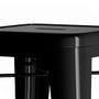 Imagem de Banqueta Bistrô Ferro Loft Banco 76 cm Inova Moderno Luxo Cor Preto Cozinha Churrasqueira 