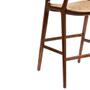 Imagem de Banqueta Cyndi 53cm Madeira Maciça com Braço  material sintético Fende - Sallar Home
