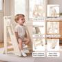 Imagem de Banqueta Dobrável Hoopyosms Toddler Tower para Cozinha - com Extensor de Torneira