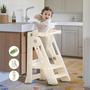 Imagem de Banqueta Dobrável Hoopyosms Toddler Tower para Cozinha - com Extensor de Torneira
