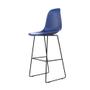 Imagem de Banqueta Eames Quad Azul e Preta