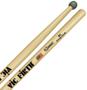 Imagem de Baqueta Vic Firth Corpsmaster MS6CO Chop-Out com Pontas Practice Tips para Estudo Padrão 2B+ (10294)