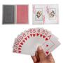 Imagem de Baralho De Plastico Com Estojo Acrílico 2 Maços Com 54 Cartas Cada
