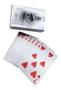 Imagem de Baralho Flexível Cinza Prateado Carta Dólar Poker Truco jogo