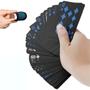 Imagem de Baralho Jogo De Cartas Poker Truco Preto Com Azul Flexível Resistente a Água 