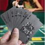 Imagem de Baralho Preto Sofosticado Poker Truco cards Impermeavel jogos mesa
