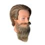 Imagem de Barba Falsa Postiça Realista Castanho Claro Com Bigode+Cola