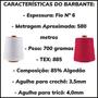 Imagem de Barbante Eco Brasil Fio n 6 com 580 metros e 700 Gramas 885 TEX 85% Algodão Colorido Soberano