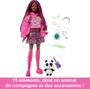 Imagem de Barbie Extra 19 Morena Negra Cabelo Mechas Saia Xadrez E Panda - Mattel