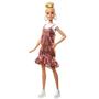 Imagem de Barbie Fashionistas 142 Loira Com Vestido Xadrez GHW56 - Mattel