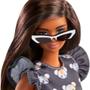 Imagem de Barbie Fashionistas Morena Vestido Cinza - Mattel