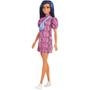 Imagem de Barbie Fashionistas Morena Vestido Rosa e Pochete - Mattel