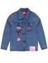 Imagem de Barbie Girls Bordado Jean Jaqueta Outerwear Para Crianças Bl