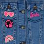 Imagem de Barbie Girls Bordado Jean Jaqueta Outerwear Para Crianças Bl