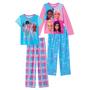 Imagem de Barbie Girls pijama calças e jogos de camisa de dormir para crianças 4 