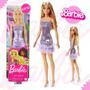 Imagem de Barbie Loira Fashion Vestido Lantejoula Roxo T7580 Mattel