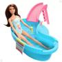 Imagem de Barbie Maiô Verde Piscina Glam E Acessórios - Mattel Hrj75