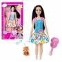 Imagem de Barbie Minha Primeira Boneca Vestidos e Animais de Estimação - Mattel