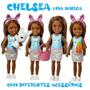 Imagem de Barbie Mini Boneca Chelsea Negra com Coelhinho e Acessórios - Mattel HGT08