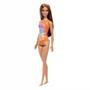 Imagem de Barbie moda praia linha fashion & beauty maio laranja hxx50