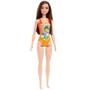 Imagem de Barbie Roupa de Banho Laranja com Flores - Mattel