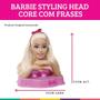 Imagem de Barbie Styling Head Core com Frases Boneca Licenciado Pupee