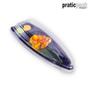 Imagem de Barca Temaki com Tampa para Delivery Sushi Combinados Japonês Lanches Praticpack - 21x10x4cm - 10 Unidades
