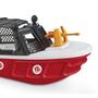 Imagem de Barco de brinquedo radical time resgate bombeiros flutua na água de verdade com acessorio