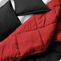 Imagem de Bare Home Queen Comforter - Cores Reversíveis - Goose Down Alternative - Ultra-Soft - Premium 1800 Series - All Season Warmth - Bedding Comforter (Queen, Black/Red)