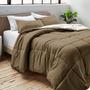 Imagem de Bare Home Queen Comforter - Cores Reversíveis - Goose Down Alternative - Ultra-Soft - Premium 1800 Series - All Season Warmth - Bedding Comforter (Queen, Taupe/Sand)