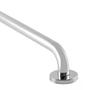 Imagem de Barra Alça Apoio 60cm Aço Inox Kit 2 Uni PCD Acessibilidade Cadeirante Idoso Gestante Suporte Evita Queda Anti Acidente Segurança Banheiro Box Corredo