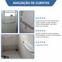 Imagem de Barra Alça Apoio Banheiro 4 Pcs 40cm e 60cm Alta Qualidade Inox + Nota Fiscal Pronta Entrega