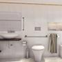 Imagem de Barra alça de apoio para banheiro inox para idosos 40cm - 2un