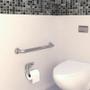 Imagem de Barra Apoio Inox Kit 3 Alças 30cm 1 Alça 60cm Banheiro Acessibilidade Idoso Cadeirante Segurança Box Corrimao