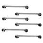 Imagem de Barra de Apoio 40cm Aço Inox Kit 6 Unidades Cadeirante Idoso Deficiente Banheiro Box Acessibilidade Casa Corrimao Suporte Segurança