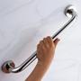 Imagem de Barra de Apoio 70cm Aço Inox Kit 8 Unidades Idoso Gestante Criança Banheiro Box Segurança Proteçao Suporte Resistente Acessibilidade