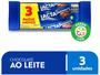 Imagem de Barra de Chocolate Tripack Ao Leite 80g 3 Unidades Lacta