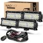 Imagem de Barra de luz LED NAOEVO de 7 polegadas para neblina, condução e caminhão off-road