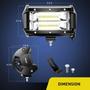 Imagem de Barra de luz LED Nilight 18001F-B 5 polegadas 72W Flood Beam 10800lm