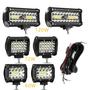 Imagem de Barra de Luz LED Offroad 4x4 12V/24V - Holofotes para Caminhão, Trator, Barco e SUV